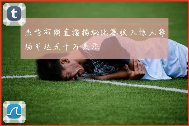 杰伦布朗直播揭秘比赛收入惊人每场可达五十万美元